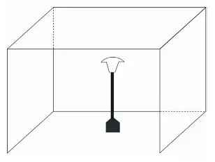 blumfeldt 10034280 Flagranti Propane Patio Heater - over ving