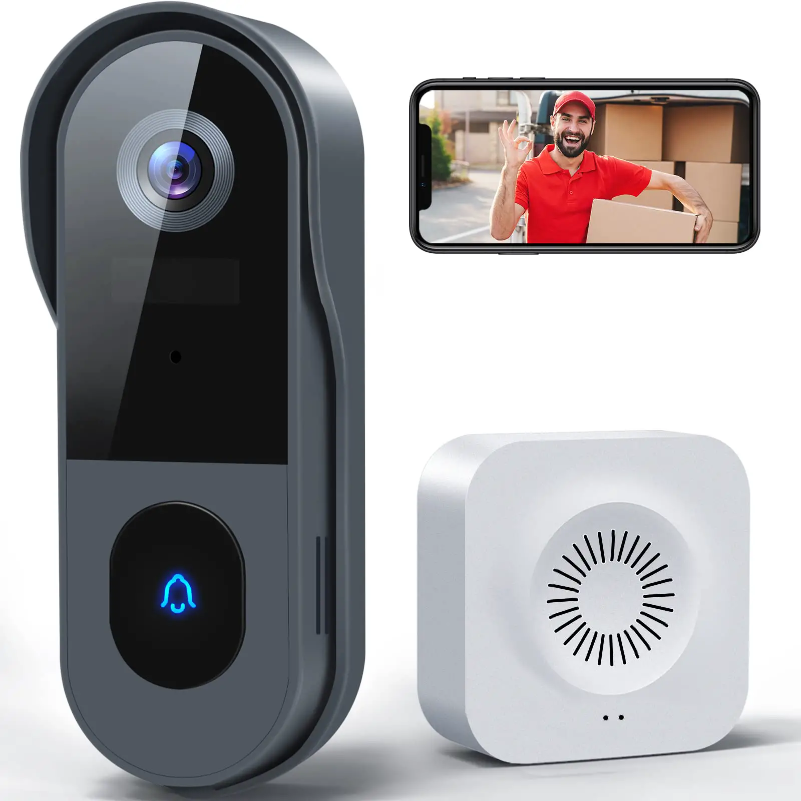 hama-00176617-WiFi -Doorbell-with-Camera-and-Ringer-image