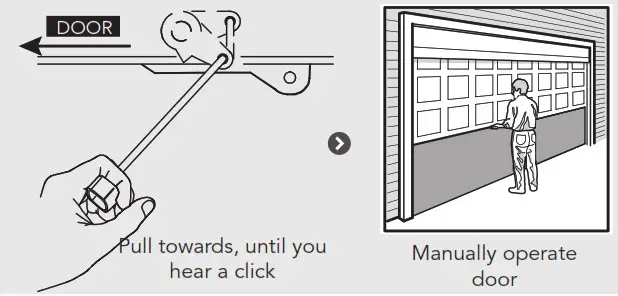 automatic TECHNOLOGY GDO 11 Ero Sectional Door Openers - MANUAL DOOR OPERATION