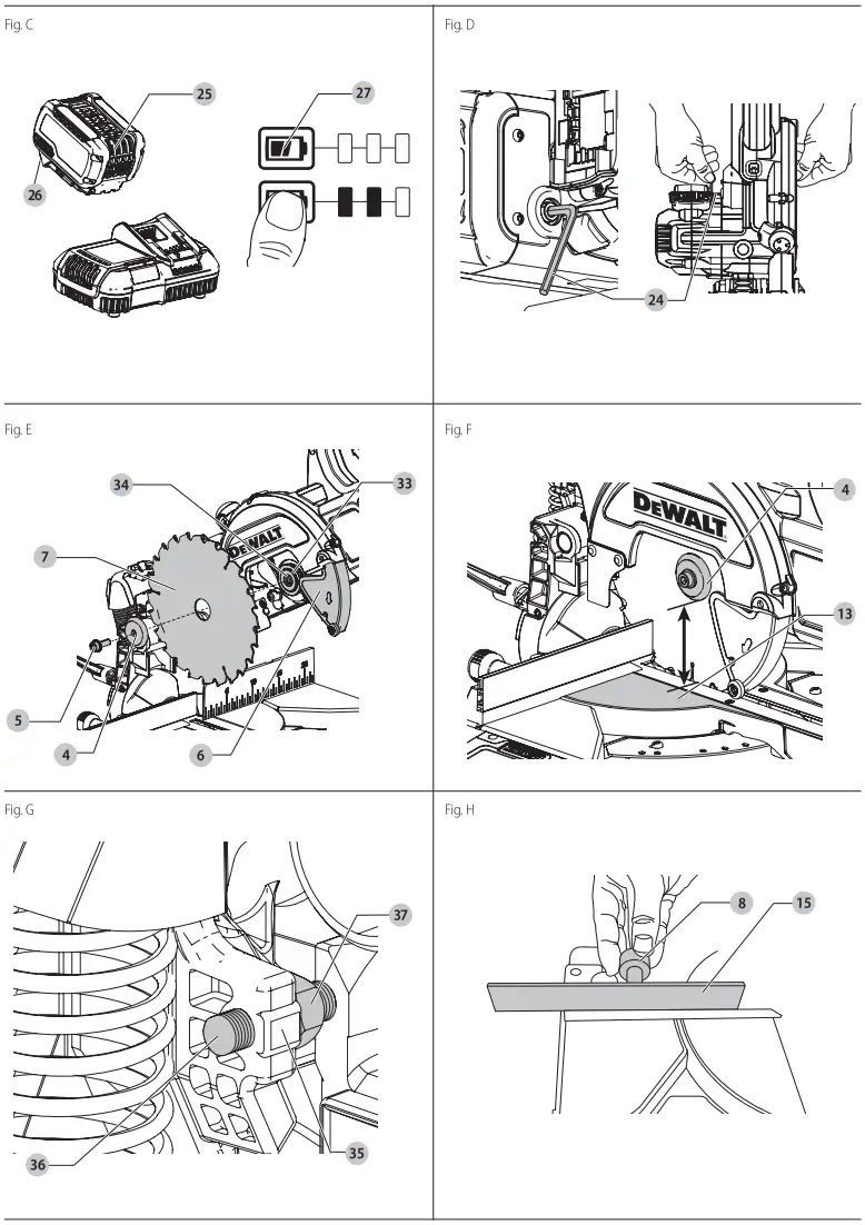 DEWALT DCS777 Cordless FLEXVOLT Mitre Saw - fig