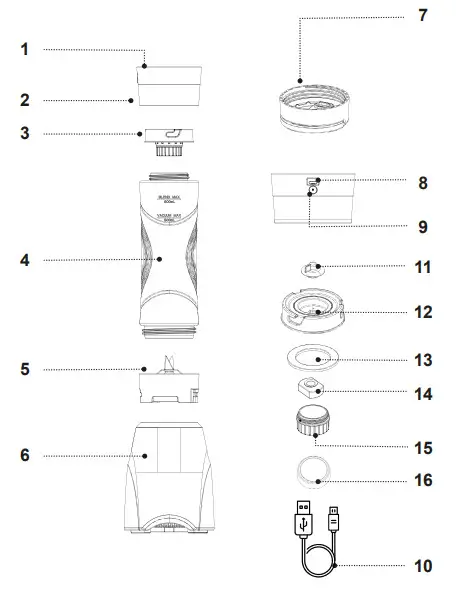 BRAYER BR1202 Blenders Submersible Kitchen Chopper Food Mixer - FIGURE 1