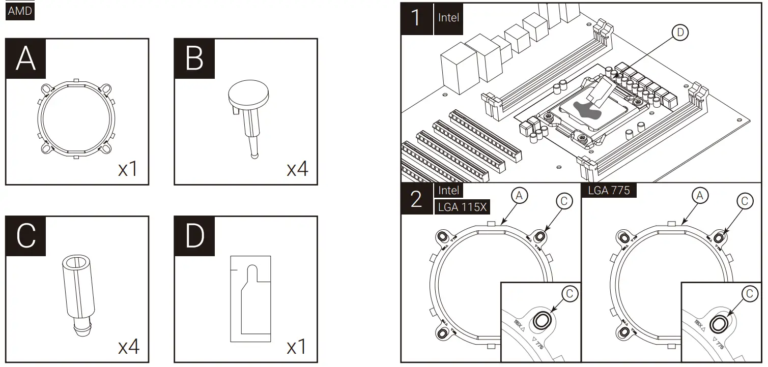 AeroCool BAS Series CPU Air Cooler fig