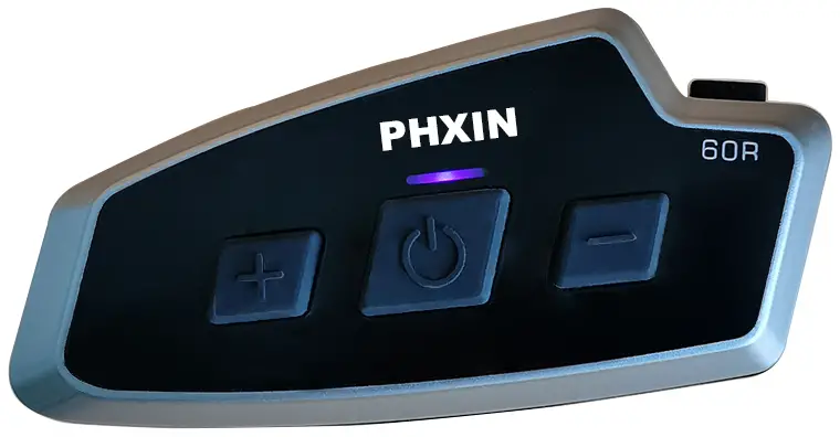 PHXIN T60R Motorcycle Bluetooth Intercom