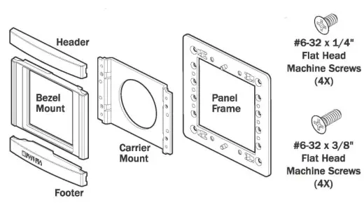 BLUE SEA SYSTEMS 1839 Tank M2 OLED Digital Monitor - 360 Panel Mounting Kit