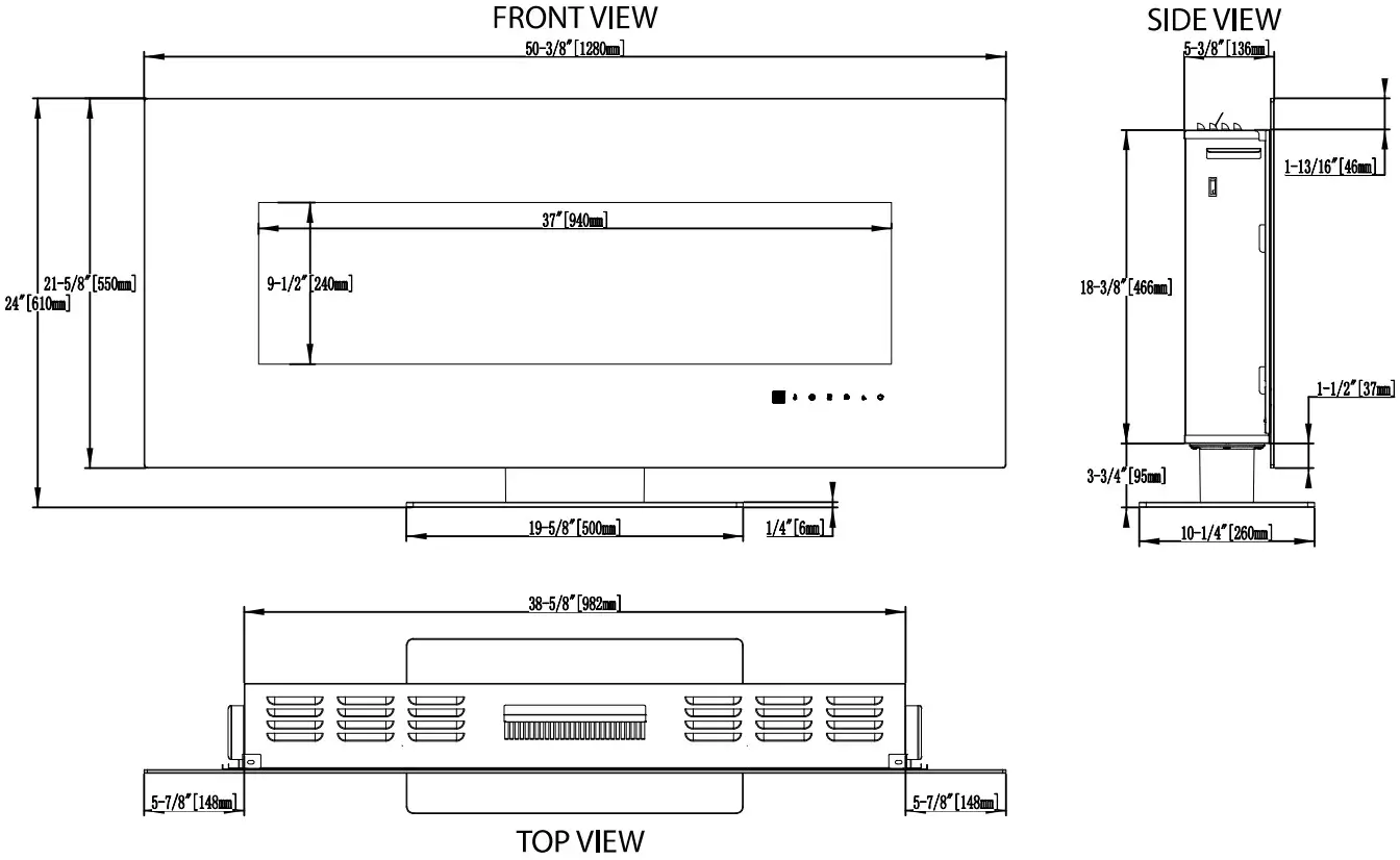 NAPOLEON NEFLxxB 1 Amano Linear Electric Fireplace - Figure 18