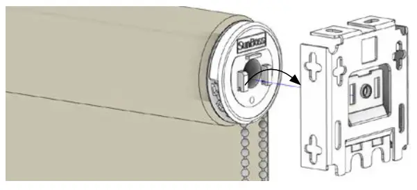 SUN GLOW Roller Shade 3 Inches and 4 Inches Fascia - CLUTCH END