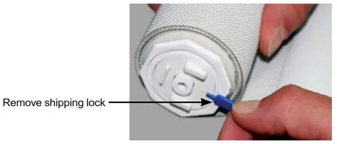 SUN GLOW Roller Shade 3 Inches and 4 Inches Fascia - SHIPPING LOCK