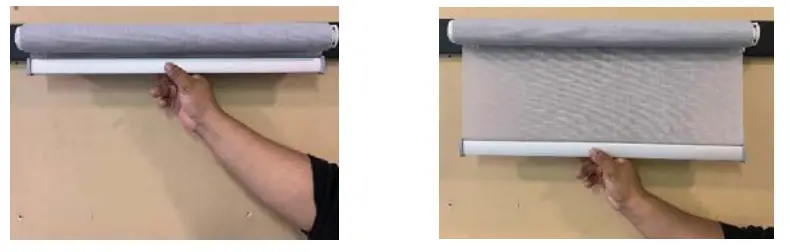 SUN GLOW Roller Shade 3 Inches and 4 Inches Fascia - TESTING THE SYSTEM