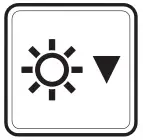 Brightness Down Icon