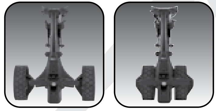 Inverting Rear wheels