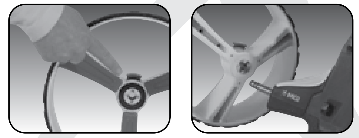 Attaching the Rear Wheels