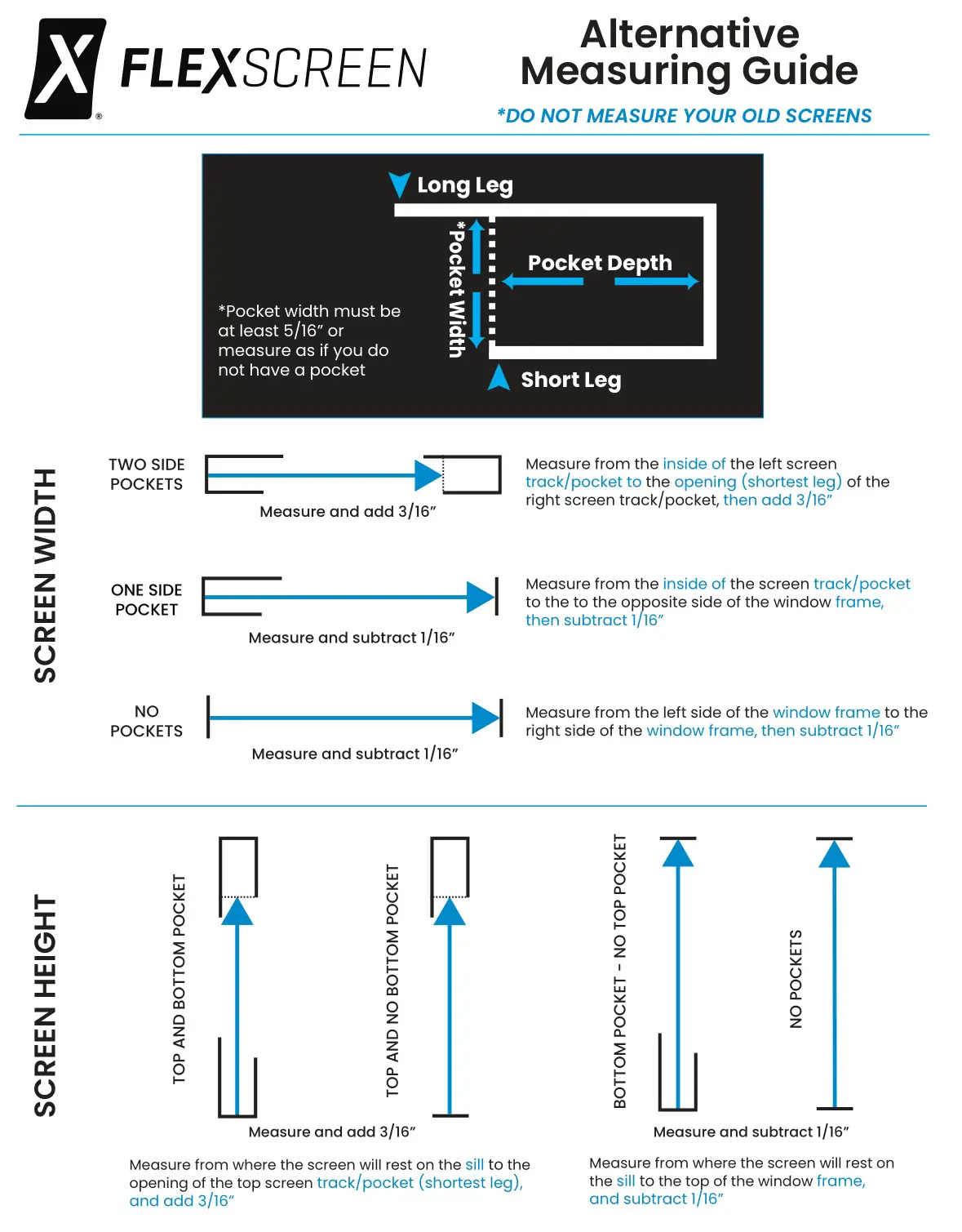 FLEXSCREEN FLEX-TENNA Steel Measuring Tool - Alternative Measuring Guide