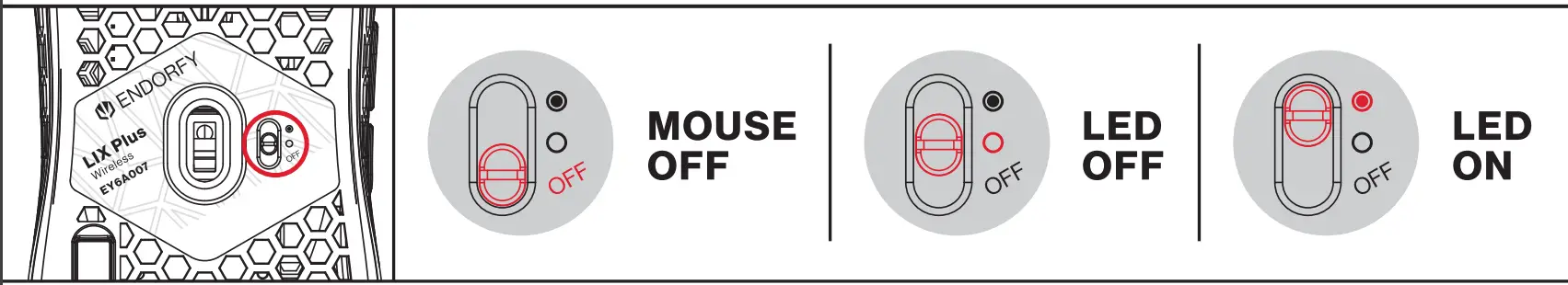 Lix Plus Wireless Ultralight Gaming Mouse Pairing Instruction