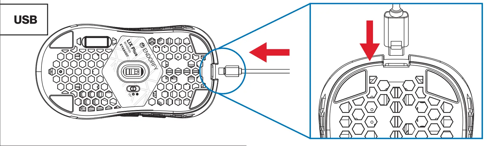 Lix Plus Wireless Ultralight Gaming Mouse Pairing Instruction