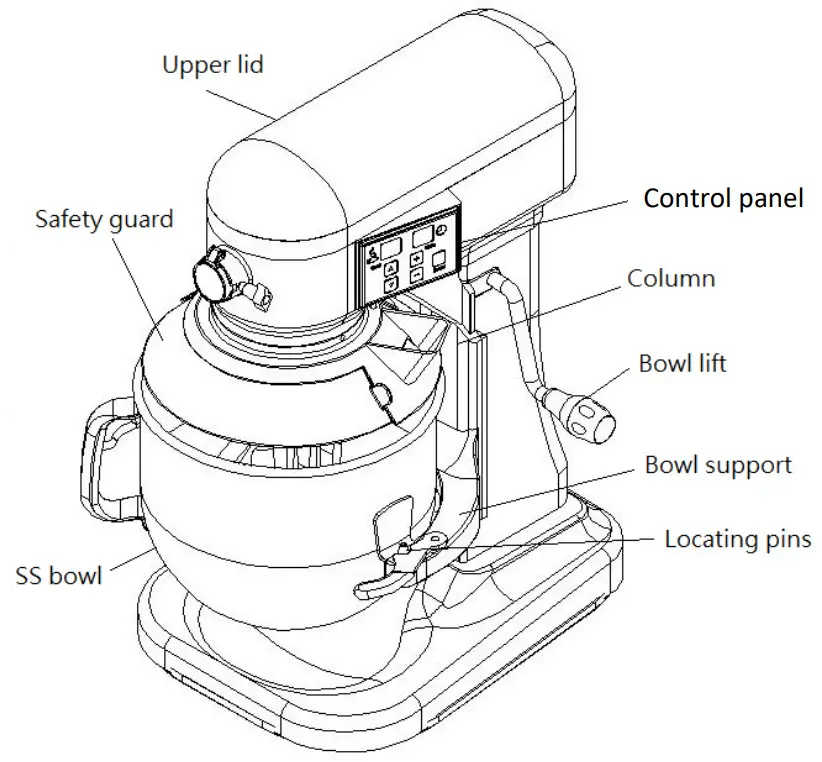 metcalfe MP9 9 Litre Countertop Mixer - Mixer