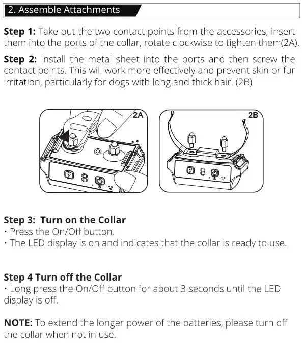 PATPET A01 Bark Control Collar - Assemble Attachments