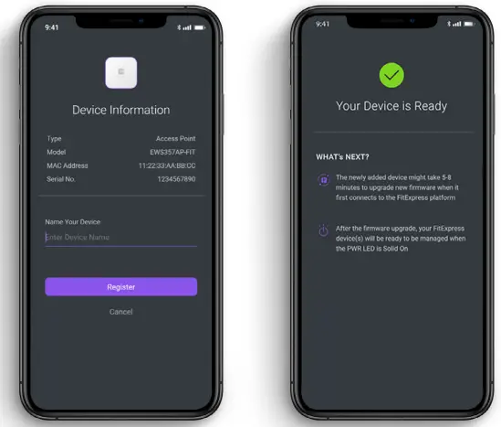 EnGenius EWS357 FIT Wi Fi 6 2×2 Indoor Wireless Access - complete the registration