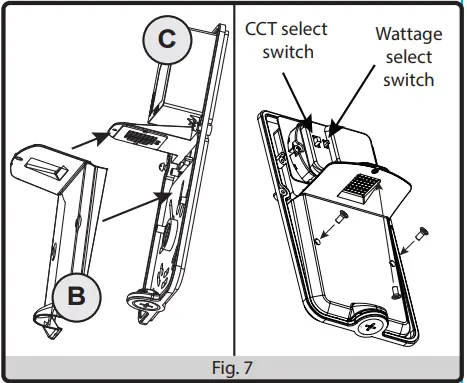 ENERGETIC LIGHTING E1WPM Series LED Wall Pack CCT and Wattage Selectable Feature - screws previously