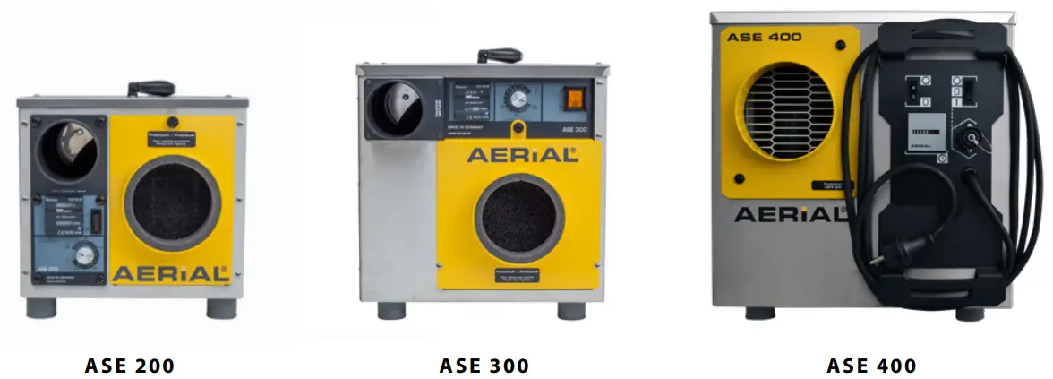 AERIAL ASE 200-300-400 Portable Adsorption Dehumidification - fig 4