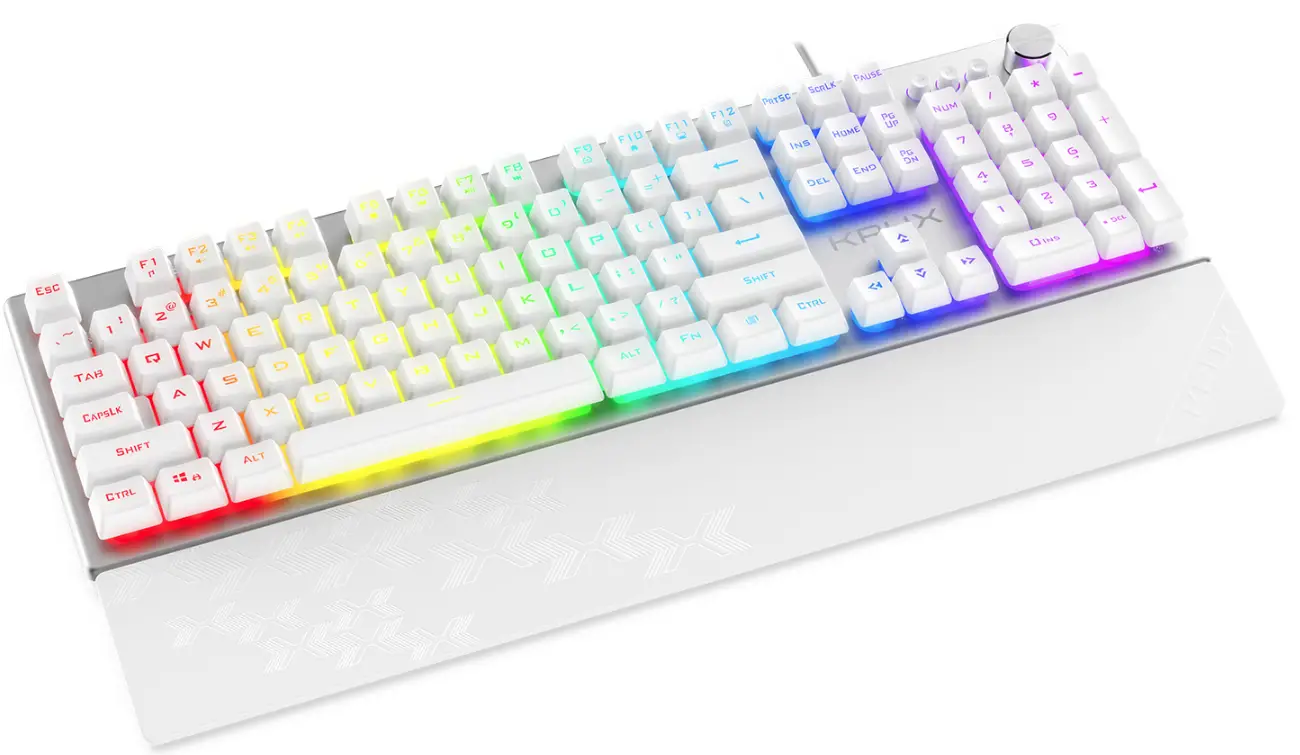 KRUX-KRX0133-Frost-Silver-White-RGB-Gaming-Keyboard-PRO