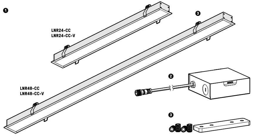 dals LNR24-CC Architectural Recessed - 1