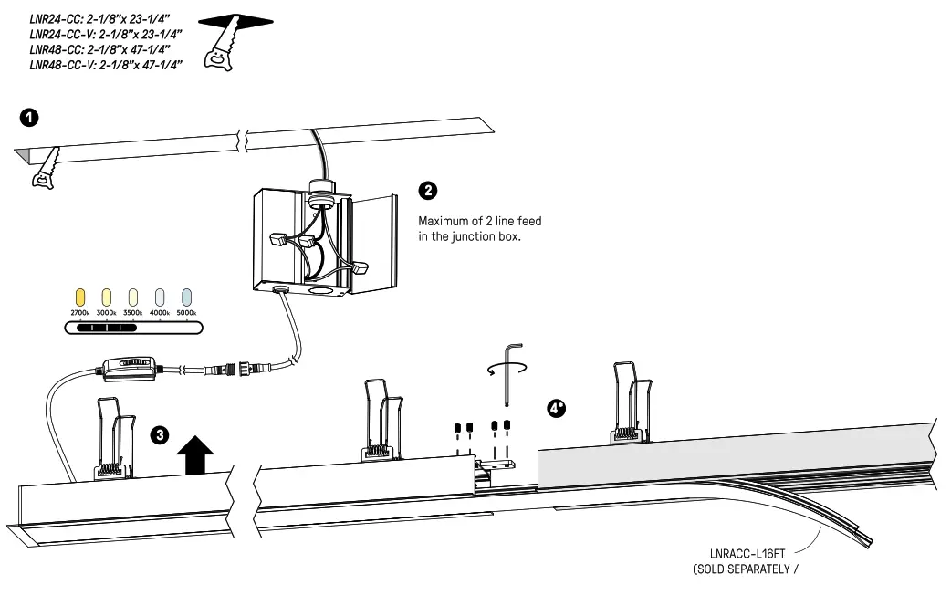 dals LNR24-CC Architectural Recessed - 2