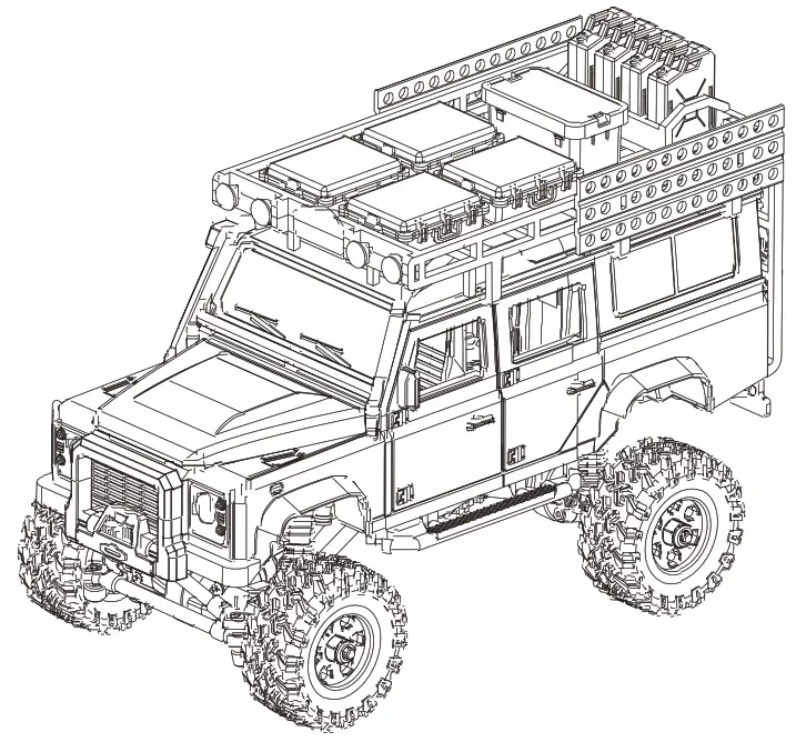 AMEWi D90X28 Metall Scale Crawler