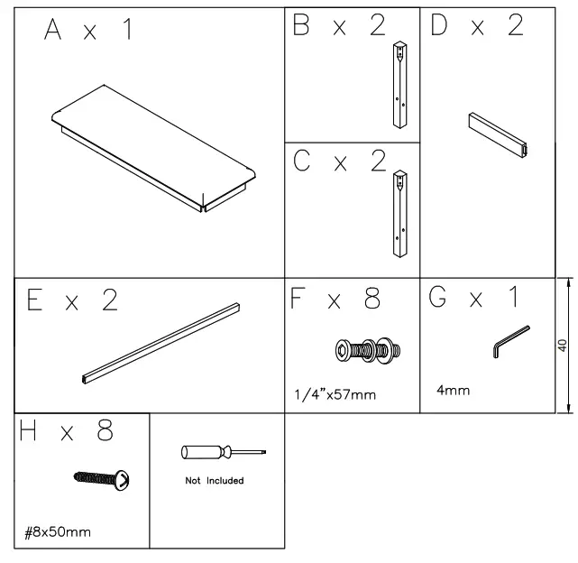 ASHLEY D78409 Counter Chair Bench - 1