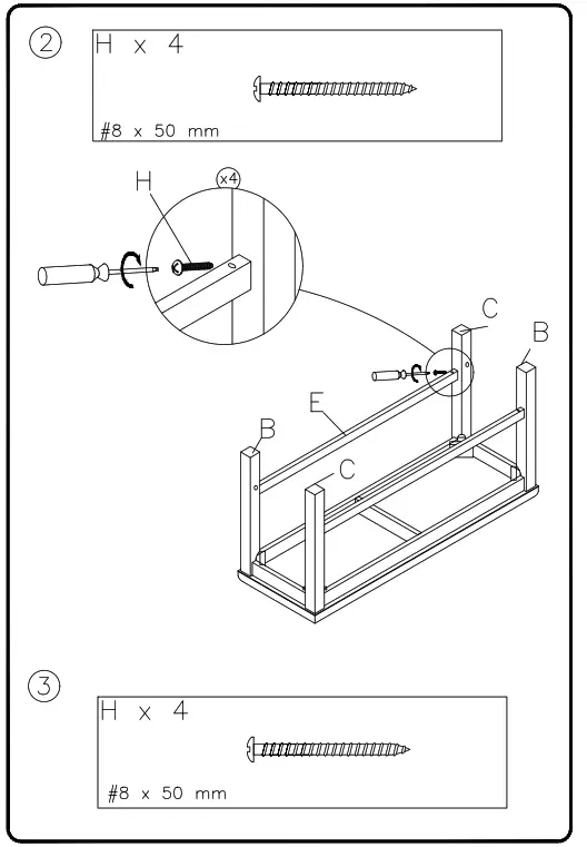 ASHLEY D78409 Counter Chair Bench - 3