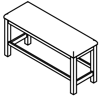 ASHLEY D78409 Counter Chair Bench