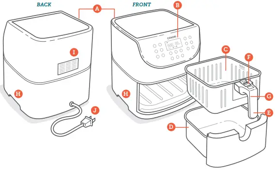 COSORI Smart 5.8-Quart Air Fryer CS158-AF-FRONT