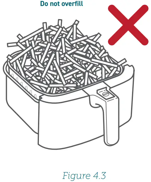 COSORI Smart 5.8-Quart Air Fryer CS158-AF-Overfilling