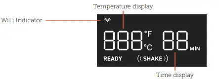 COSORI Smart 5.8-Quart Air Fryer CS158-AFDisplay
