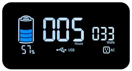 MATSON MAPP300 Lithium Portable Power Station User Manual - LCD SCREEN