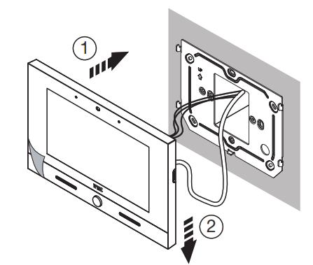urmet VOG 7 7 Inch Video Door Phone - dip-switches