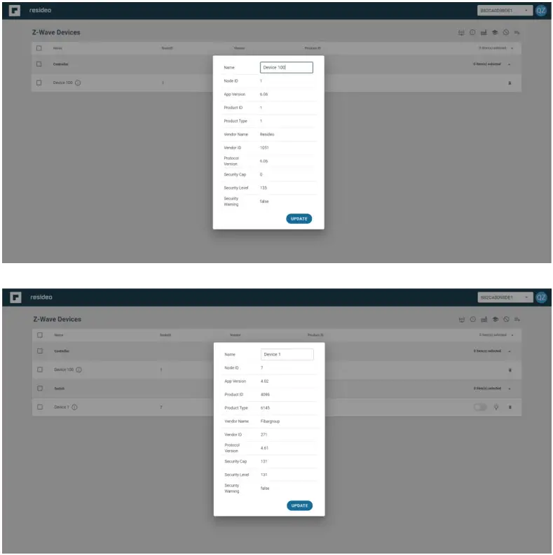 Z Wave CloudAPI Inclusion or Exclusion - Display device information 2