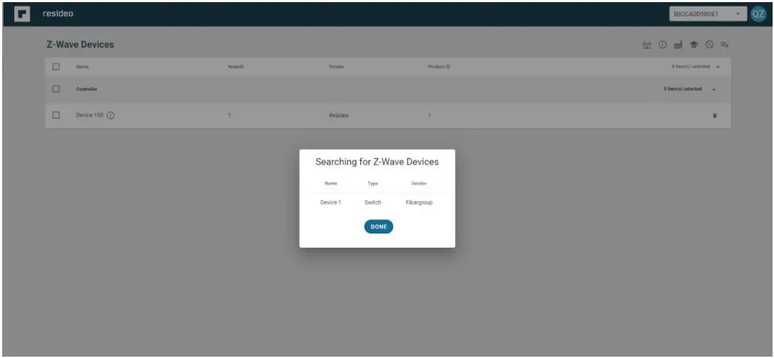 Z Wave CloudAPI Inclusion or Exclusion - display device information