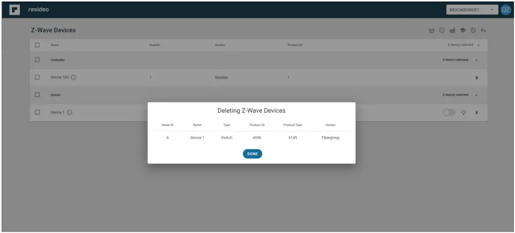 Z Wave CloudAPI Inclusion or Exclusion - exclusion to end