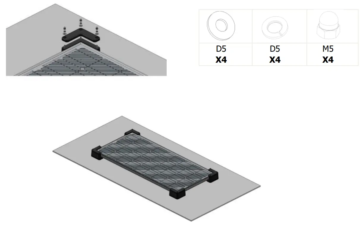 UNITECK UNIFIX 1.C 30 Mounting Bracket Campervan - 4 upper parts