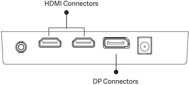 OVERSTEEL 27VF16K 27 Inch Krypto Curved PC Gaming Monitor - Connectors