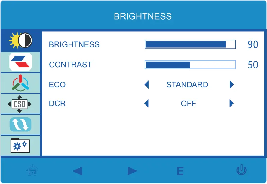 OVERSTEEL 27VF16K 27 Inch Krypto Curved PC Gaming Monitor - OSD screen