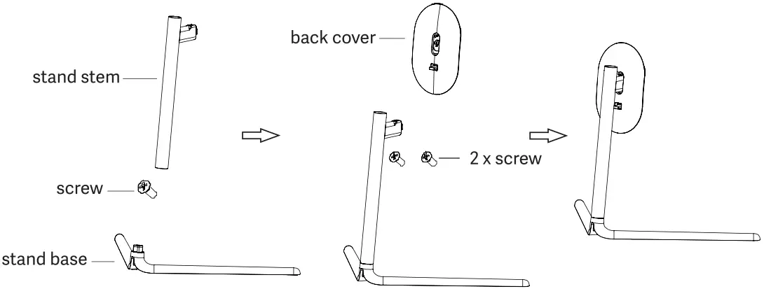 OVERSTEEL 27VF16K 27 Inch Krypto Curved PC Gaming Monitor - Stand