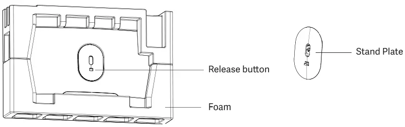 OVERSTEEL 27VF16K 27 Inch Krypto Curved PC Gaming Monitor - remove the stand