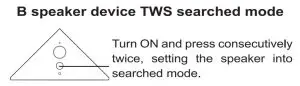 FIG 4 B speaker device TWS searched mode