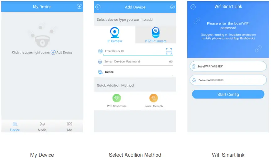 DIY Wireless Smart IP Camera -Add Device