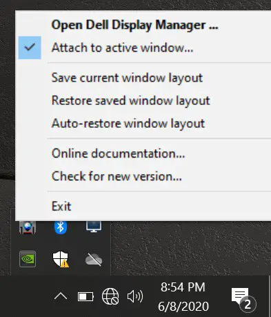 Dell 27 Monitor P2721Q - Attaching DDM to active windows