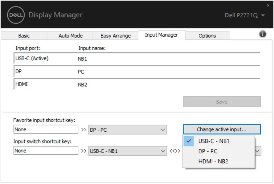 Dell 27 Monitor P2721Q - Managing Multiple Video Inputs 3