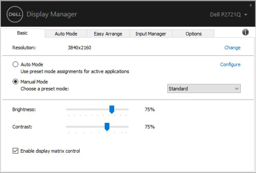Dell 27 Monitor P2721Q - Setting Basic Display Functions 2
