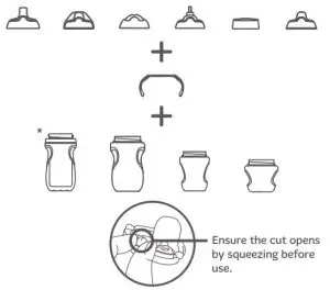 Tommee Tippee Valve Cups/Metal Time Cups/Straw Cups Cleaning Instruction Manual