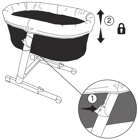 anko 42712893 Bassinet-Height